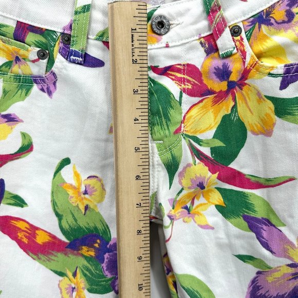 Big Star 1974 Jeans Pants Womens Alex Mid Rise Skinny Floral Multicolor 27R - Picture 8 of 12